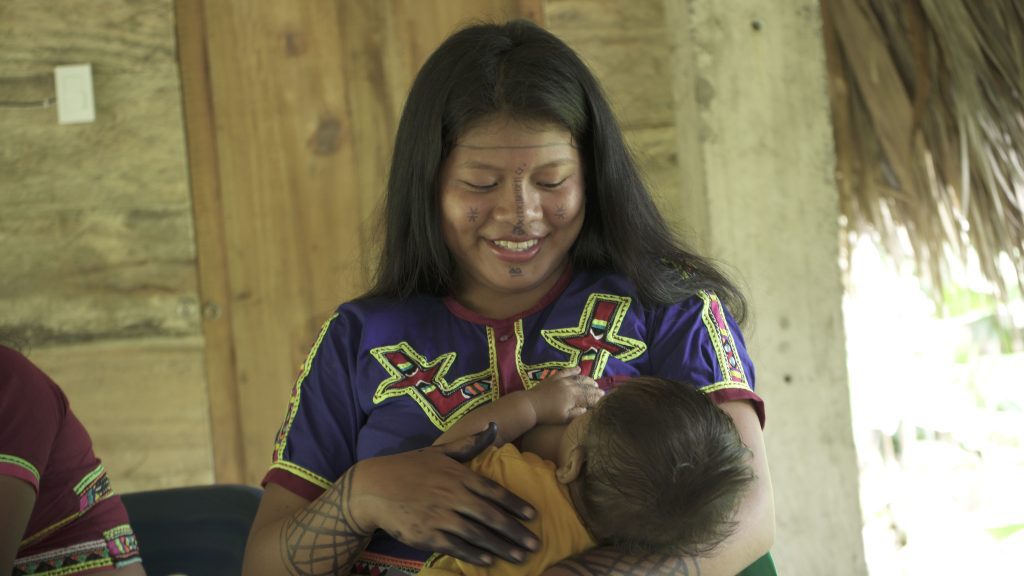 Comunidad indigena del pueblo Embera Katio en Manantiales
