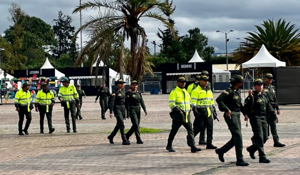 Agentes de la Policía de Colombia.