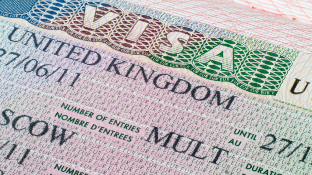 visa para viajar a Reino Unido