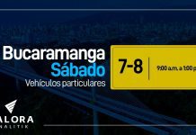 Picoy placa Bucaramanga sábado 18 de marzo