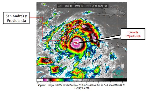 Isla de San Andrés (Colombia) en alerta máxima: tormenta Julia pasaría a huracán