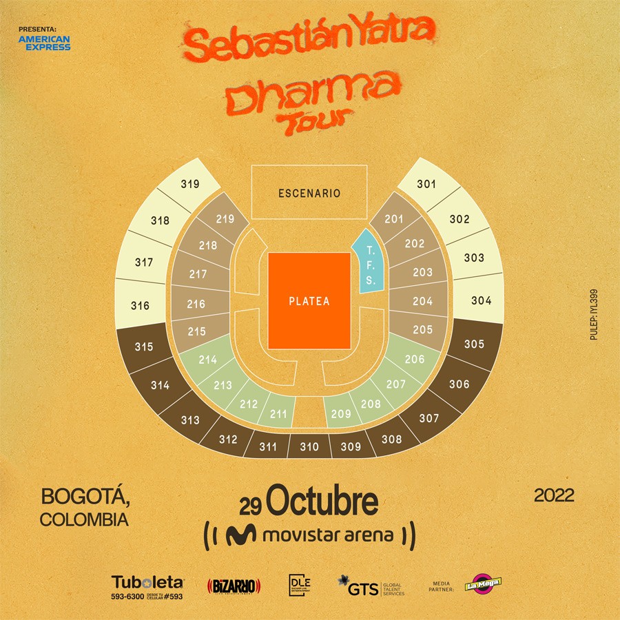 Sebastián Yatra abre segunda fecha de concierto en Bogotá este 29 de octubre