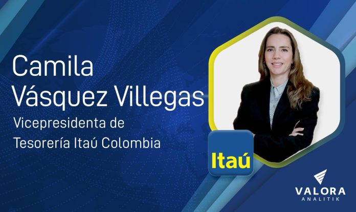 Camila Vásquez Villegas, vicepresidenta de Tesorería. Foto: Itaú Colombia.