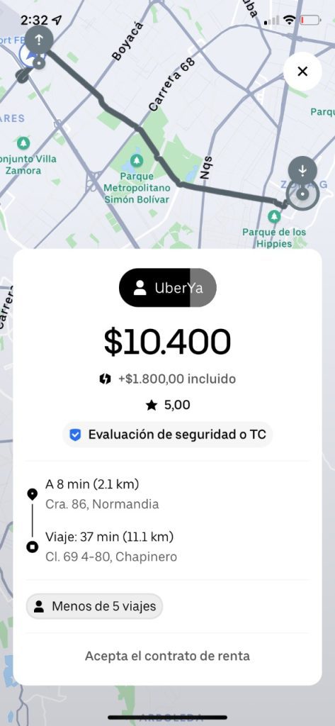 Uber implementó nueva medida en pro de proteger a conductores en Medellín