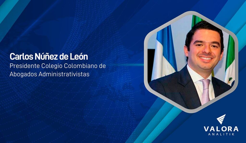 Carlos Núñez, nuevo presidente del Colegio Colombiano de Abogados Administrativistas