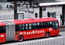 Trancón en el Portal Usme este lunes 5 de junio