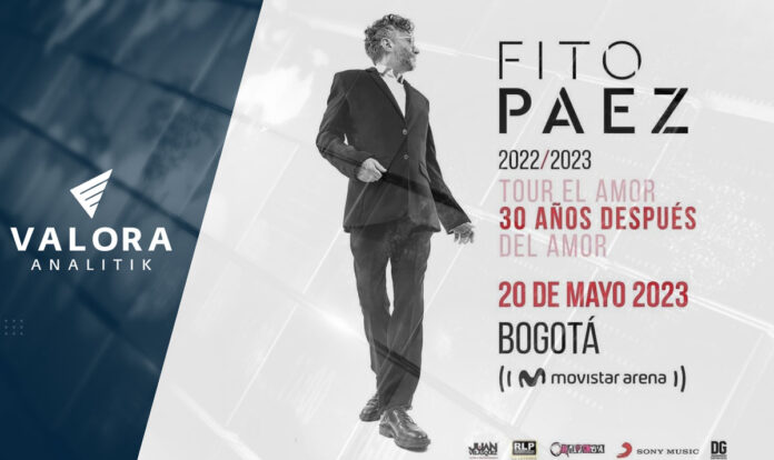 Fito Páez vendrá a Colombia el próximo 20 de Mayo de 2023.
