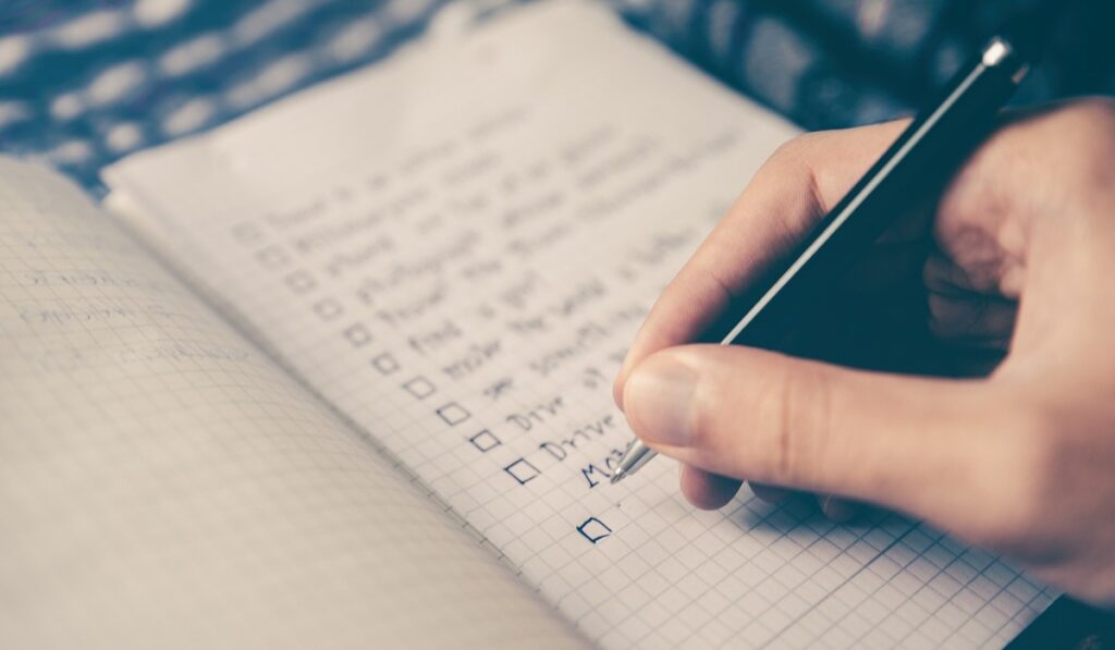 Lista de propósitos