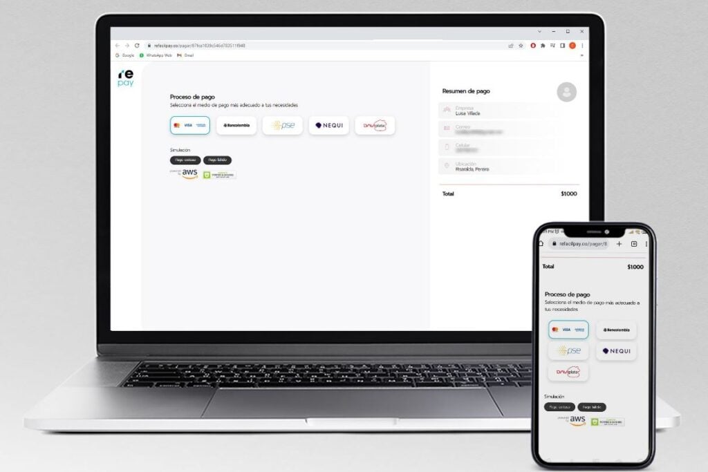 nace Refácil Pay en Colombia, una plataforma que centraliza en un solo sitio todas las formas de pago digitales