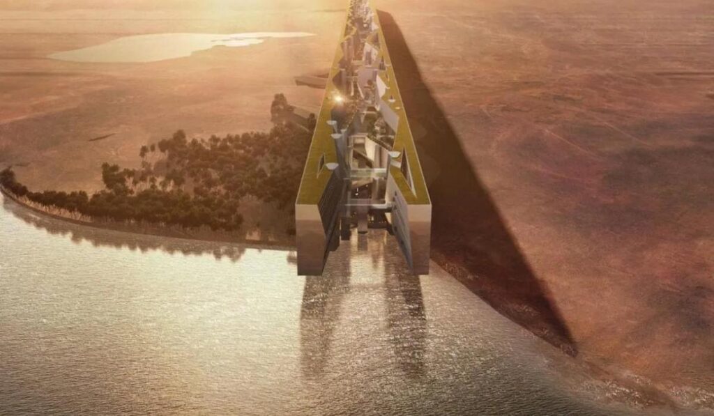 Foto The Line. Tomada de Neom.com.
