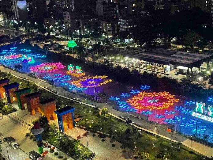 Alumbrados navideños en Medellín. Foto: @QuinteroCalle