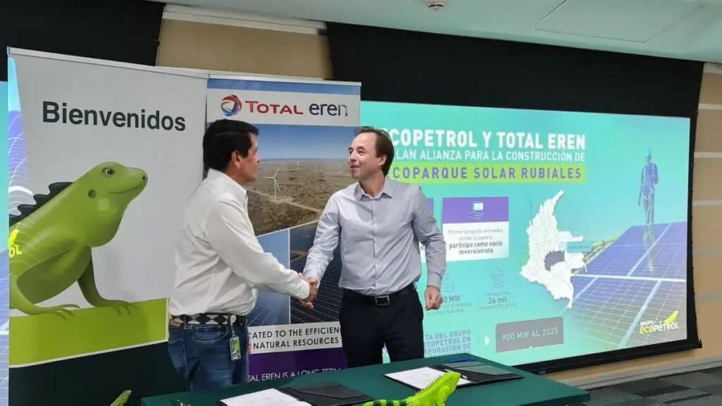 Ecopetrol seleccionó a Total Eren para construir y operar el parque solar fotovoltaico Rubiales Ecopetrol y Total Eren