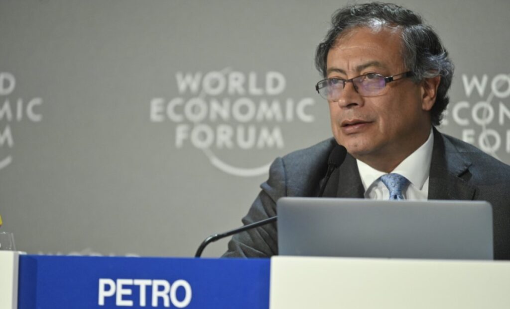 Gustavo Petro, presidente de Colombia en Foro Económico Mundial habló de la economía de Colombia