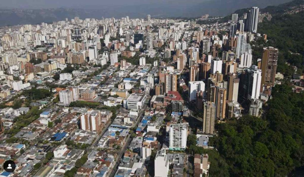 Imagen panorámica de Bucaramanga en el pico y placa