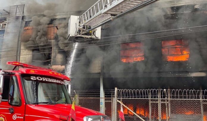 Incendio en Bogotá