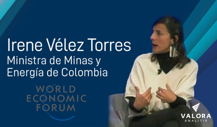 Ministra de Minas y Energía de Colombia, Irene Vélez