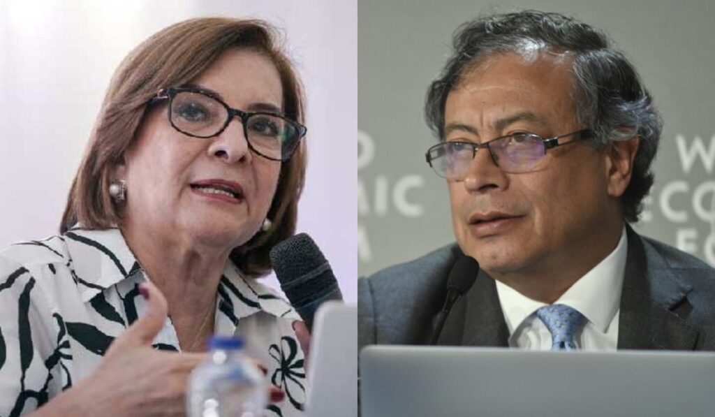 Margarita Cabello y Gustavo Petro