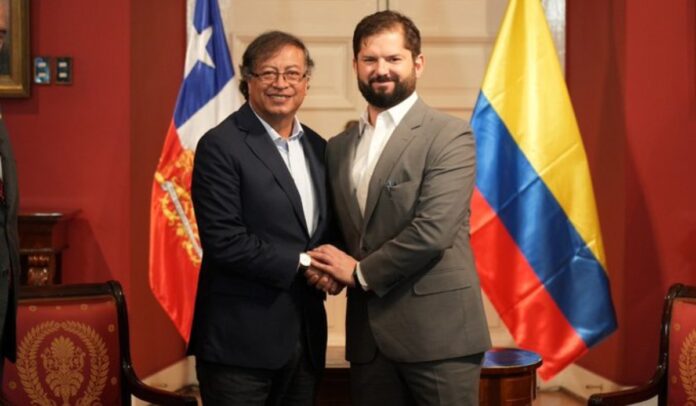 Reunión de Petro y Boric, presidentes de Colombia y Chile