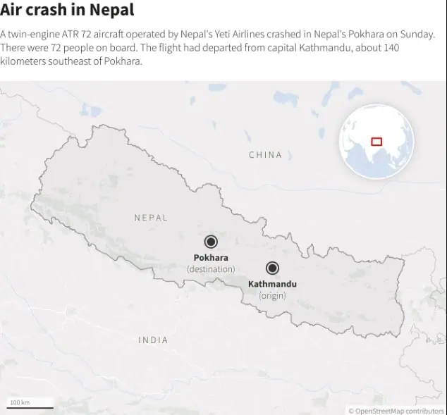 Al menos 68 muertos, dejó el peor accidente aéreo de Nepal en 30 años Al menos 68 muertos, dejó el peor accidente aéreo de Nepal en 30 años