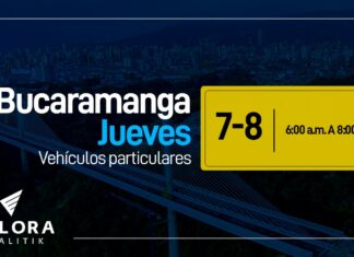Pico y placa Bucaramanga jueves 23 de marzo