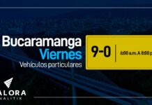 Bucaramanga pico y placa viernes.