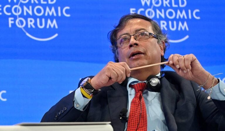 Gustavo Petro en el Foro Económico Mundial.