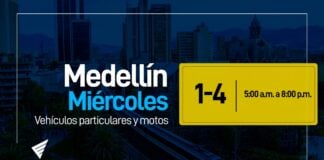 Pico y placa Medellín miércoles 2023