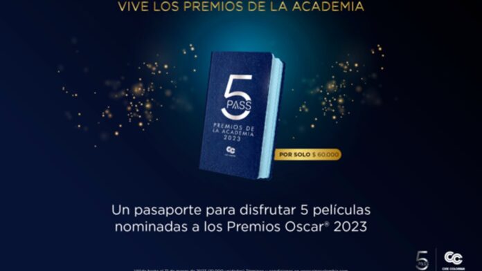 5 pass de Cine Colombia