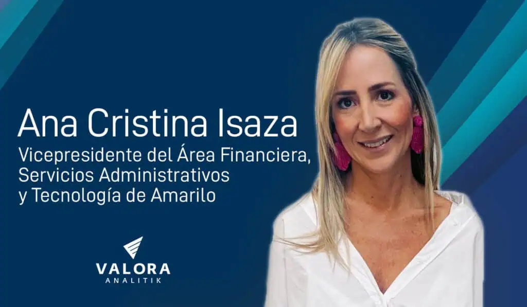 Ana Cristina Isaza será la nueva vicepresidente del Área Financiera de Amarilo Ana Cristina Isaza, vicepresidente financiera de Amarilo
