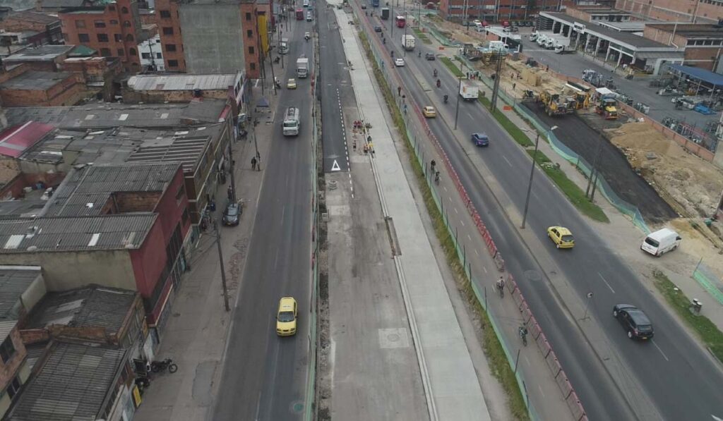 Av. 68 tendrá dos carriles habilitados