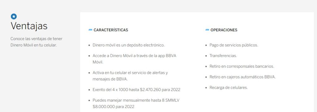 Dinero Móvil de BBVA