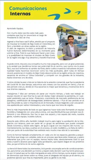 Ahora | Renunció Félix Antelo a la Presidencia de Viva Air Félix Antelo