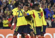 Selección Colombia en el sudamericano sub20