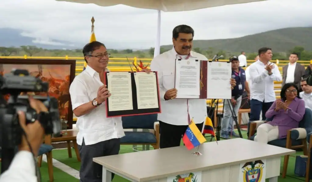 Petro pide que se levante bloqueo económico a Venezuela, pero también exige elecciones libres Colombia y Venezuela firmaron nuevo acuerdo comercial, ¿de qué trata?