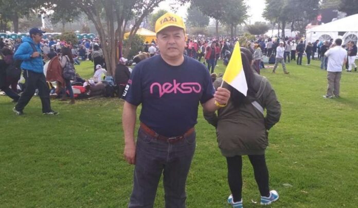 Hugo Ospina, líder de los taxistas en Colombia