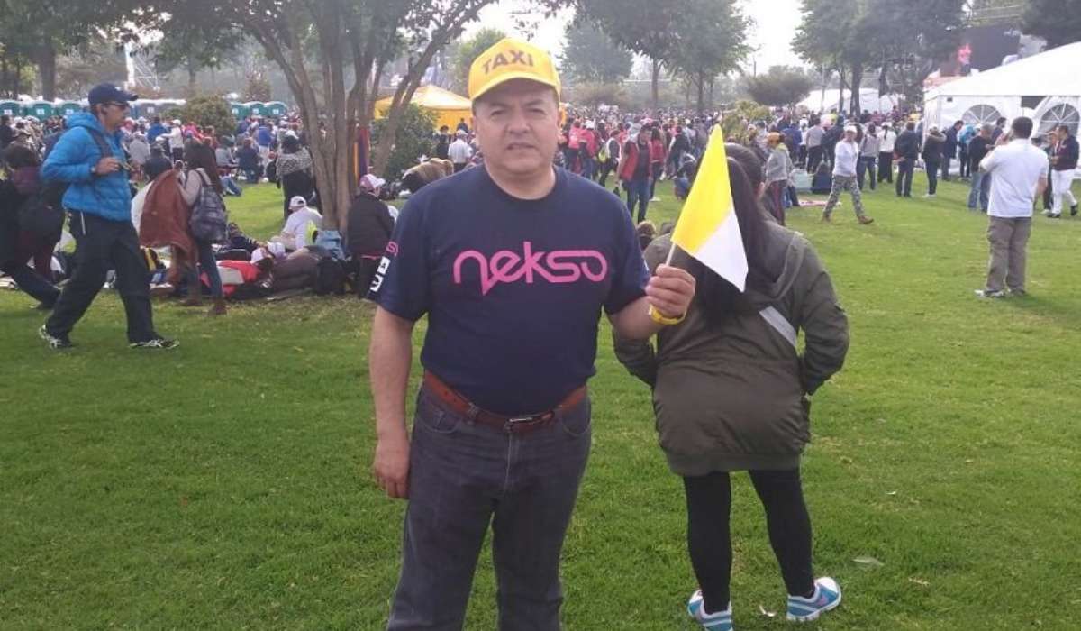Hugo Ospina, líder de los taxistas en Colombia