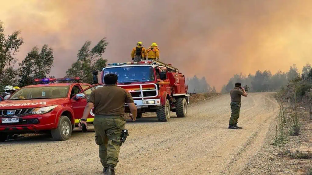 Incendios en Chile: estado de excepción y 13 muertos Incendios en Chile