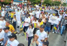 Marchas del 15 de febrero en Colombia.