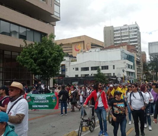 Balance de la marcha del 14 de febrero en Bogotá