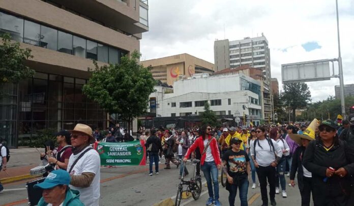 Balance de la marcha del 14 de febrero en Bogotá