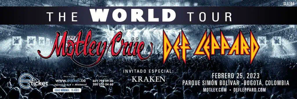 Kraken abrirá concierto de Def Leppard y Mötley Crüe en Bogotá; boletas disponibles Kraken abrirá concierto de Def Leppard y Mötley Crüe en Bogotá; boletas disponibles