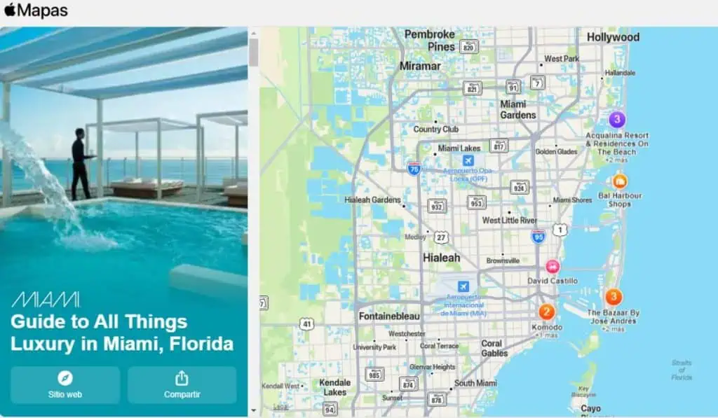 Apple Maps Guides presenta nueva forma de descubrir Miami, Estados Unidos Apple Maps Guide, Miami