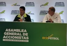 Felipe Bayón presidente de Ecopetrol y Saúl Kattan Presidente de la junta directiva de Ecopetrol