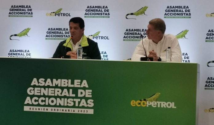 Felipe Bayón presidente de Ecopetrol y Saúl Kattan Presidente de la junta directiva de Ecopetrol