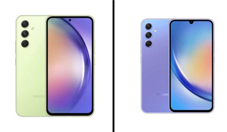 Samsung Galaxy A54 y Galaxy A34