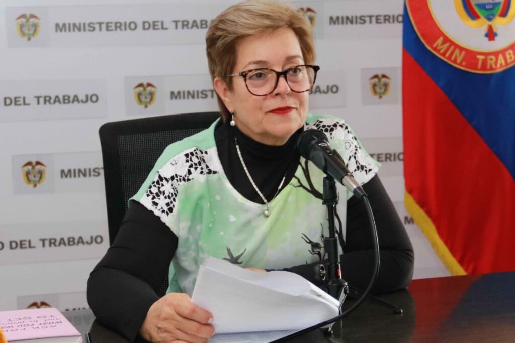 Gloria Inés Ramírez, ministra de Trabajo, confirmó que la reforma pensional se radicará el 22 de marzo ante el Congreso. Foto: MinTrabajo.