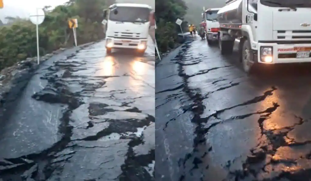 Vía provisional a la Panamericana (Colombia) tiene fallas; MinTransporte responde Vía provisional a la Panamericana (Colombia)