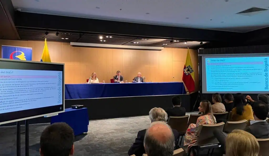 Banco de Bogotá aprobó nueva Junta Directiva y la distribución de utilidades Asamblea de Banco de Bogotá aprobó nueva Junta Directiva y la distribución de dividendos