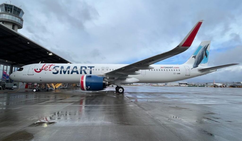 JetSmart recibe nuevo avión que se une a flota de 24 aeronaves