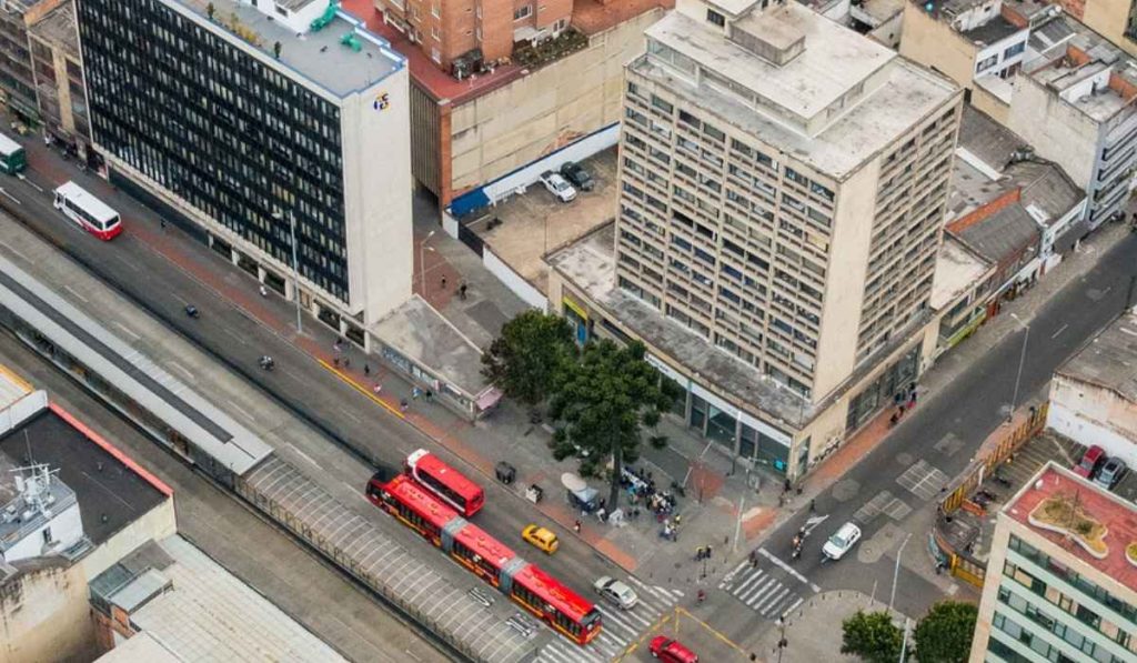 Imagen panorámica de Bogotá
